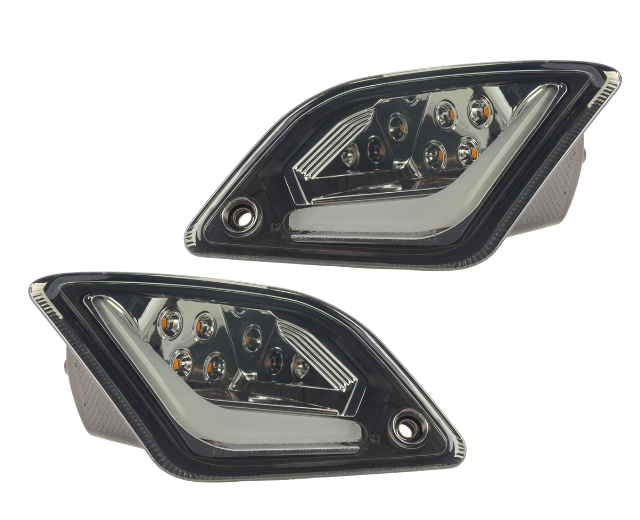 Richtingaanwijzerset voor & achter voor Vespa GTS/GTS Super/GTV 125-300cc ('14-), getint