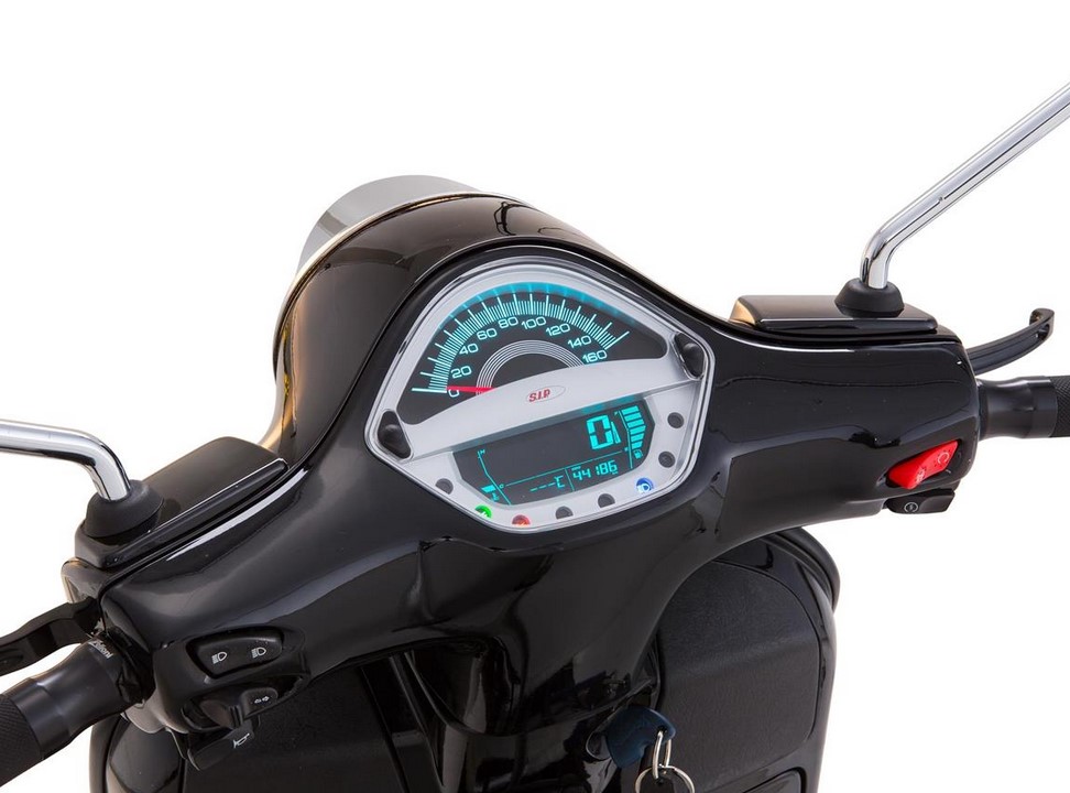 Toerenteller/snelheidsmeter voor Vespa GTS/GTS Super 125-300cc ('14-'16), zilver