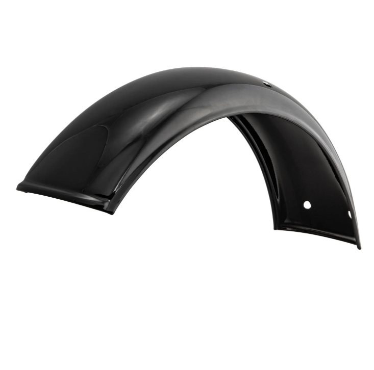 Spatbord 2.0 Garelli zonder beugel voor Vespa PX 80-200cc, metaal zwart glanzend