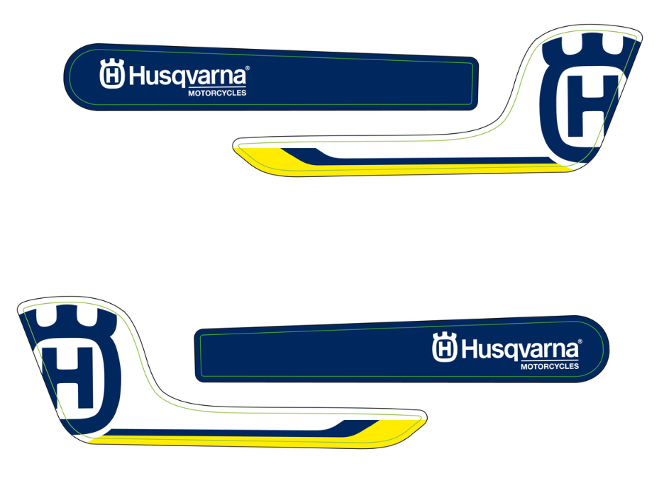Hand beschermingssticker set voor Husqvarna FS 450