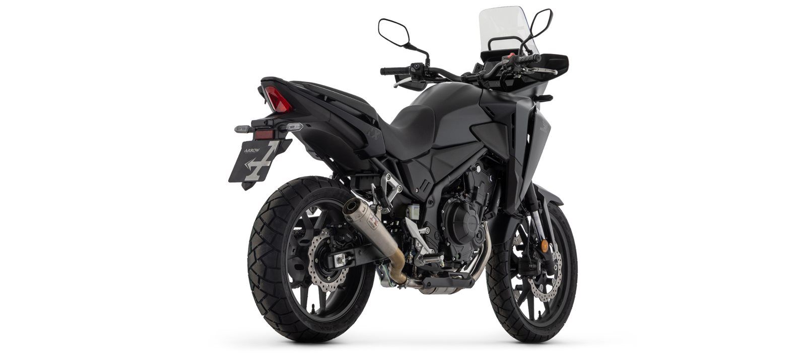 ARROW Uitlaat PRO RACE NiChroom voor Honda NX 500 / CB 500 Hornet (24-)