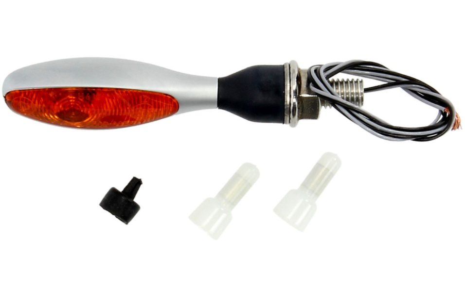 Kellermann indicator, Micro 1000 Halogeen, staal, halogeen, HR/HL, 12 V, 6 W, mat chroom, M8x20