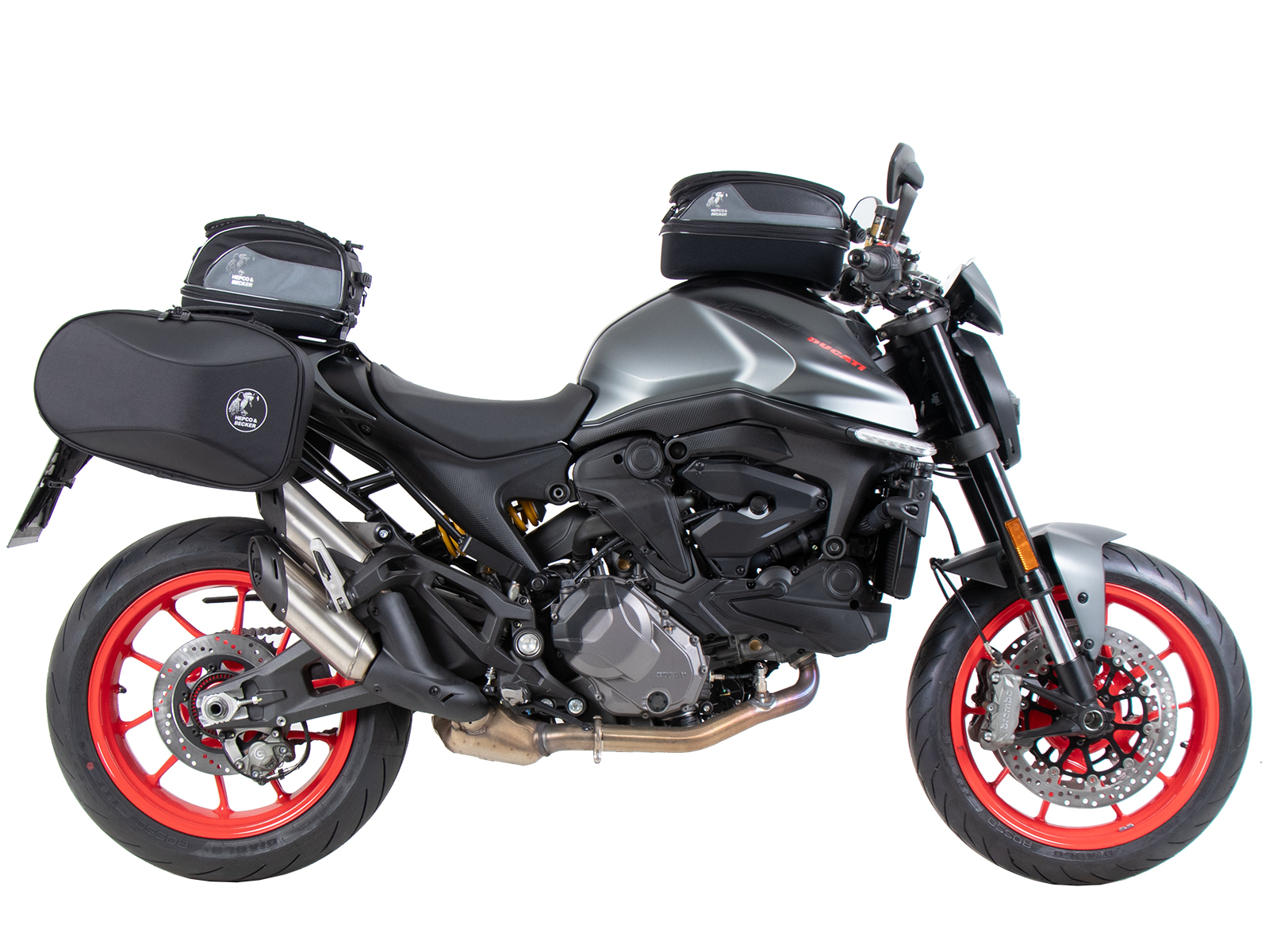 C-Bow zijdrager zwart voor Ducati Monster 937 / 937+ (21-) Hepco & Becker