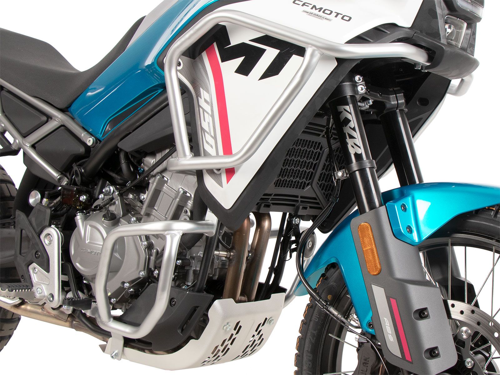 Motorbeschermer zilver voor CFMoto 450 MT (24-) Hepco & Becker