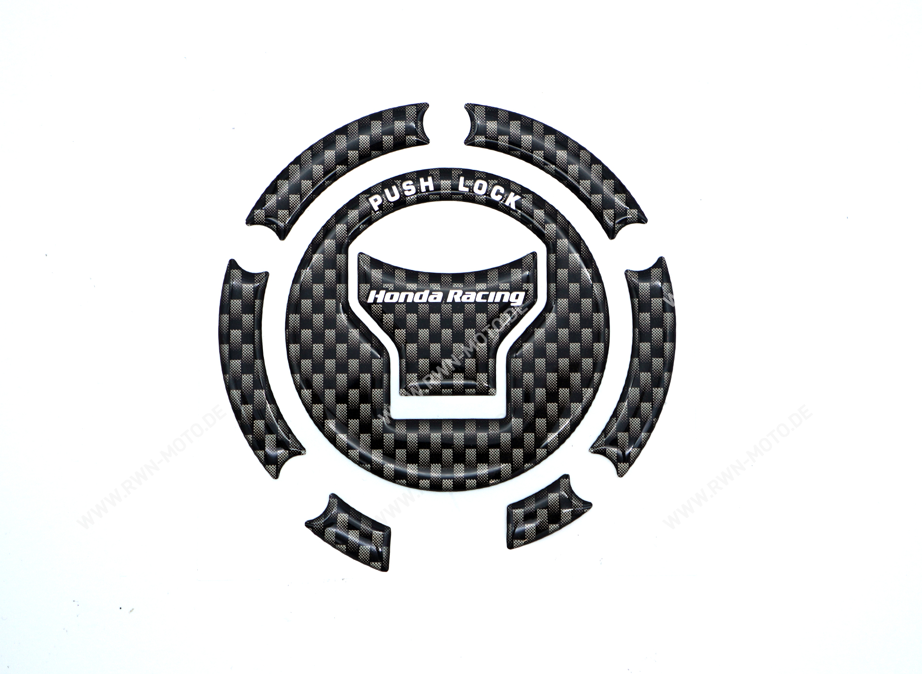 Tankdopdecor met HRC-logo Origineel voor alle Honda-modellen