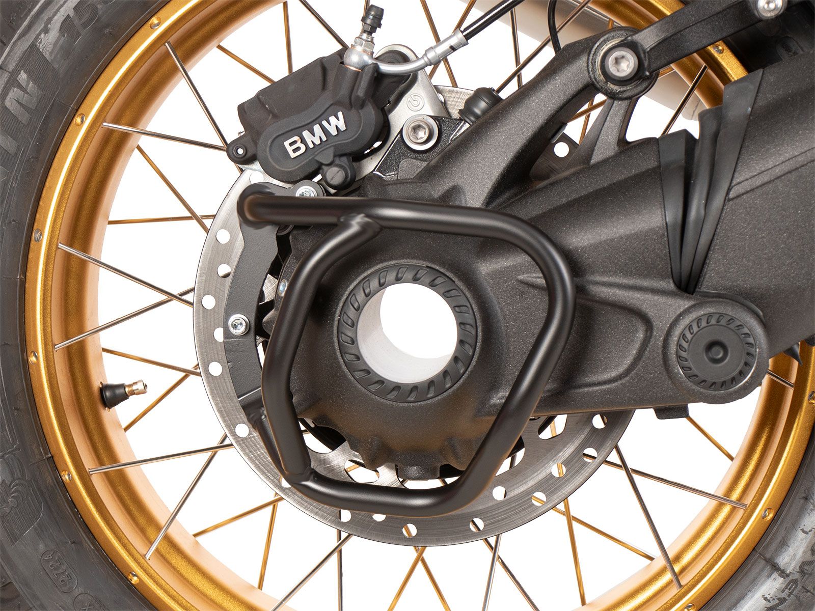 Gimbal guard zwart voor BMW R nineT Scrambler (16-23) Hepco & Becker