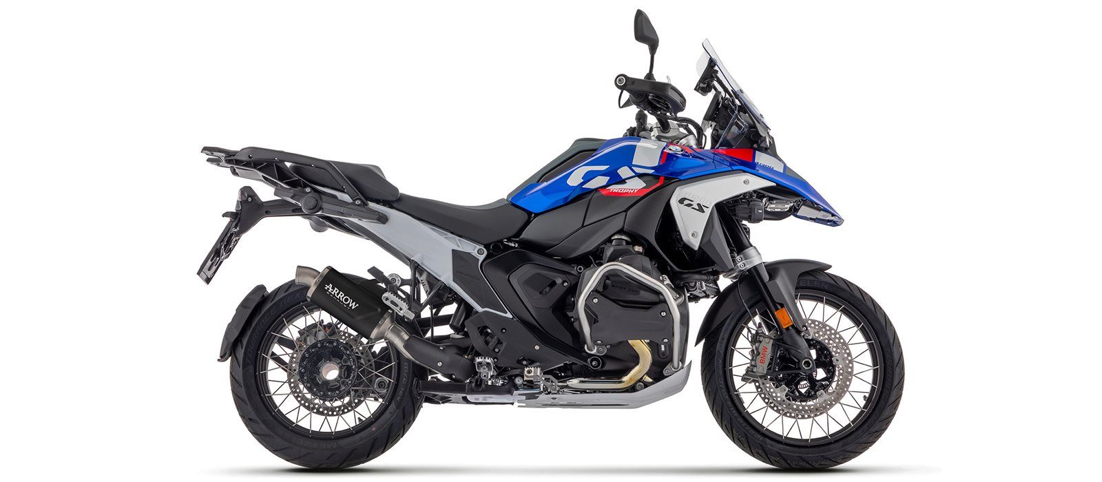 ARROW uitlaat INDY RACE EVO DARK aluminium zwart voor BMW R 1300 GS /R 1300 R /R 1300 RS