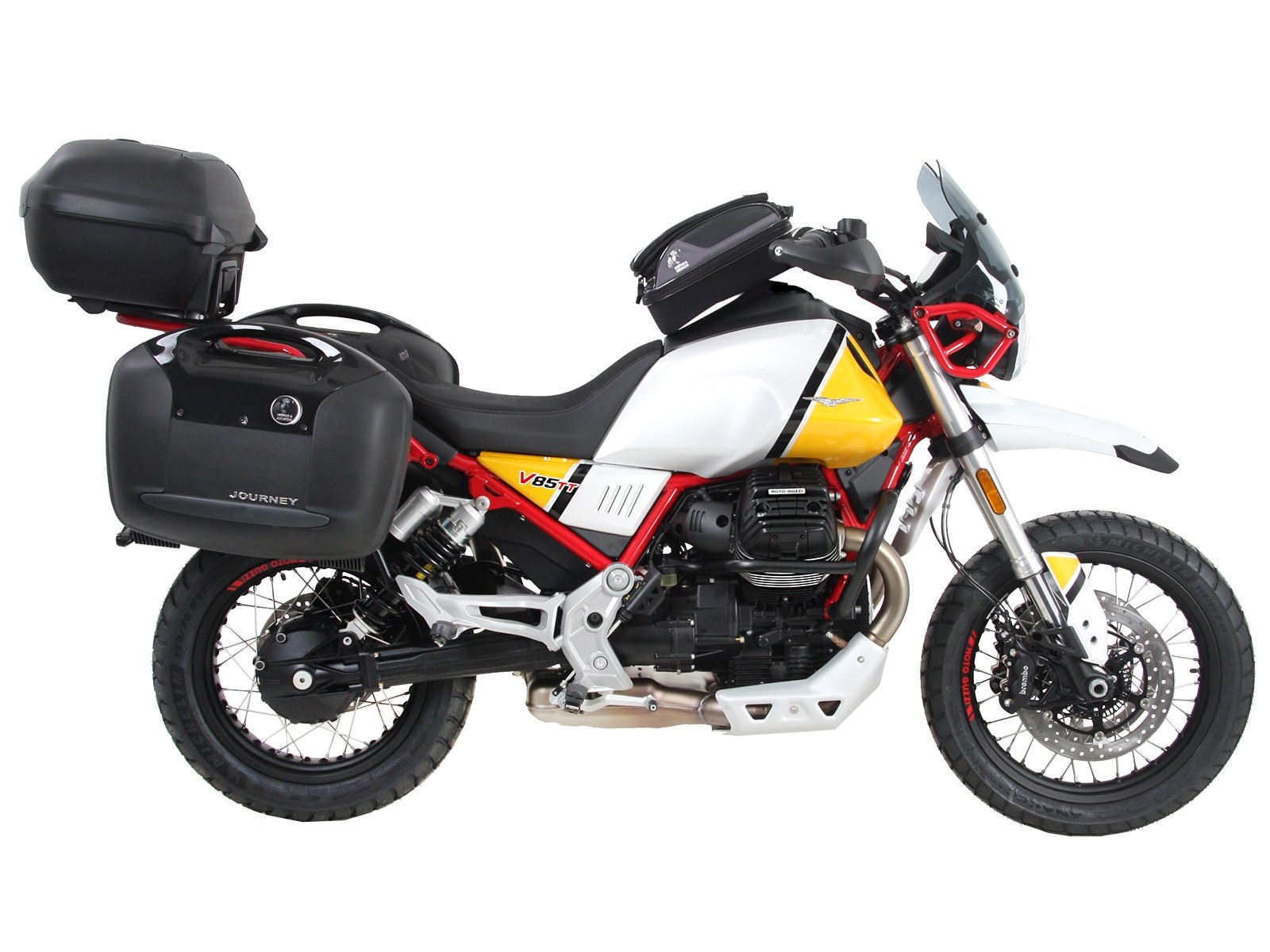 Alurack Topcaseträger zwart voor V85 TT (Bj.19-) Hepco & Becker