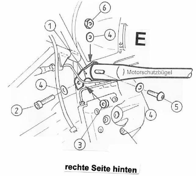 Motorbeschermer zilver voor BMW R 850 GS (98-00)/R 1100 GS (94-99) Hepco & Becker