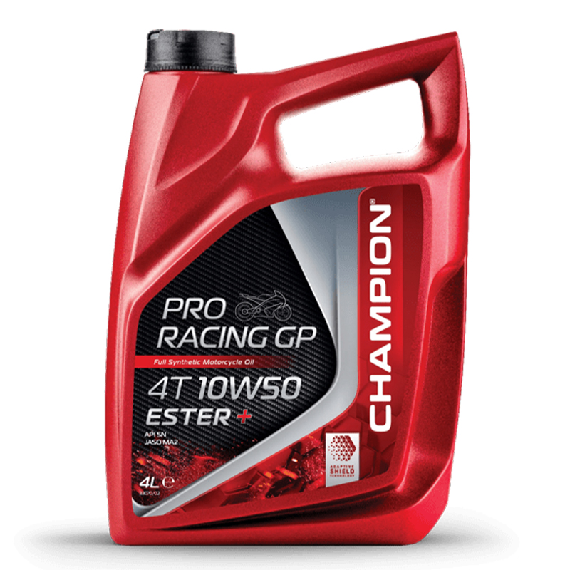 CHAMPION® Proracing GP 4T 10W-50 ESTER + Volsynthetische motorolie - 4 liter