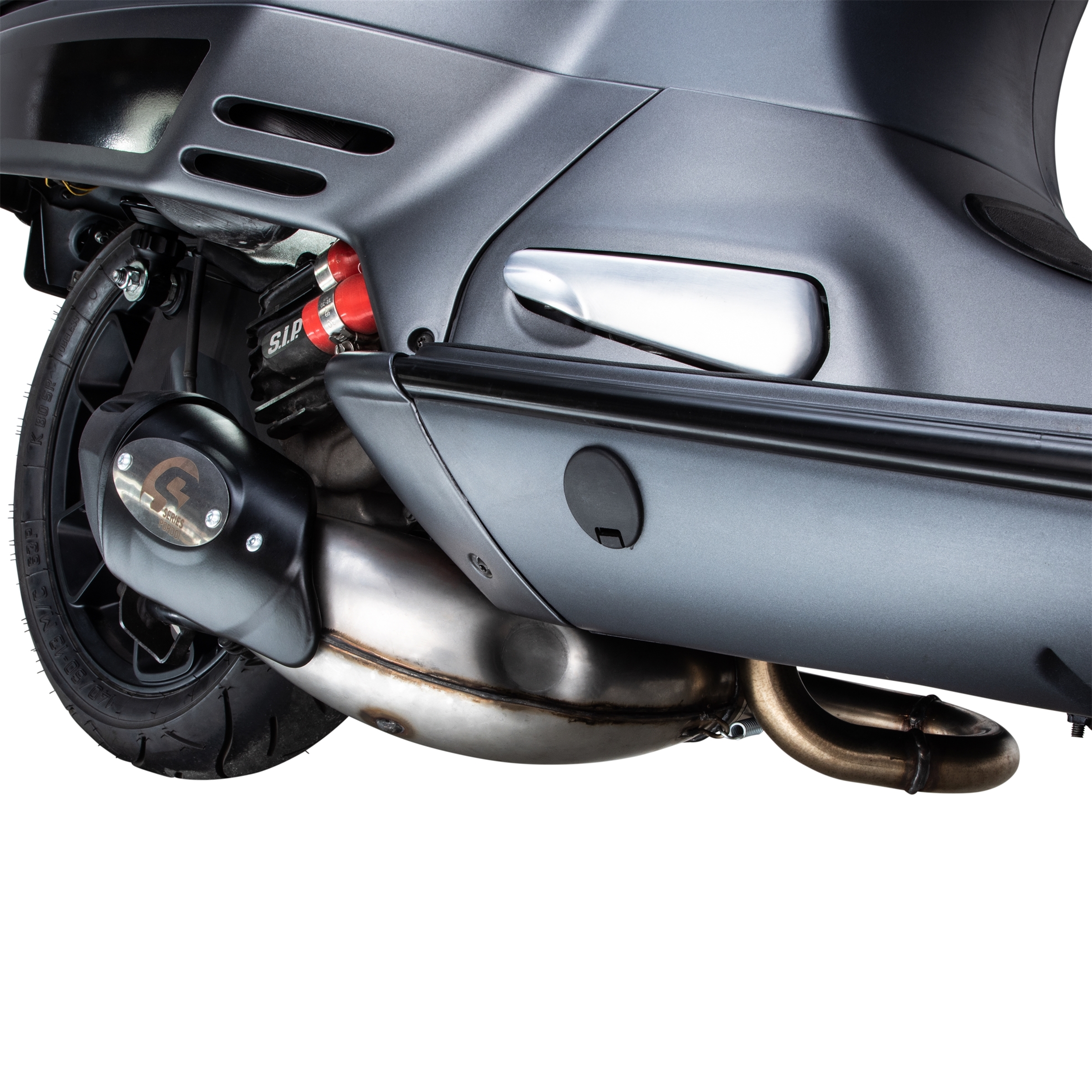 Racing uitlaat voor Vespa GTS/GTS Super/GTV/GT 60 125-300cc d.w.z., 4T, LC, roestvrij staal