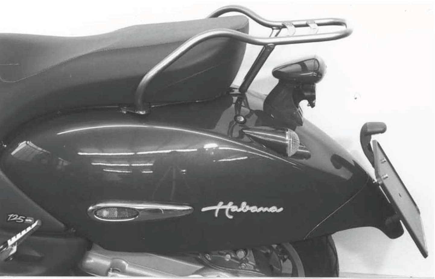 Chroom buisvormig bagagerek voor Aprilia Habana / Mojito (99-05) Hepco & Becker