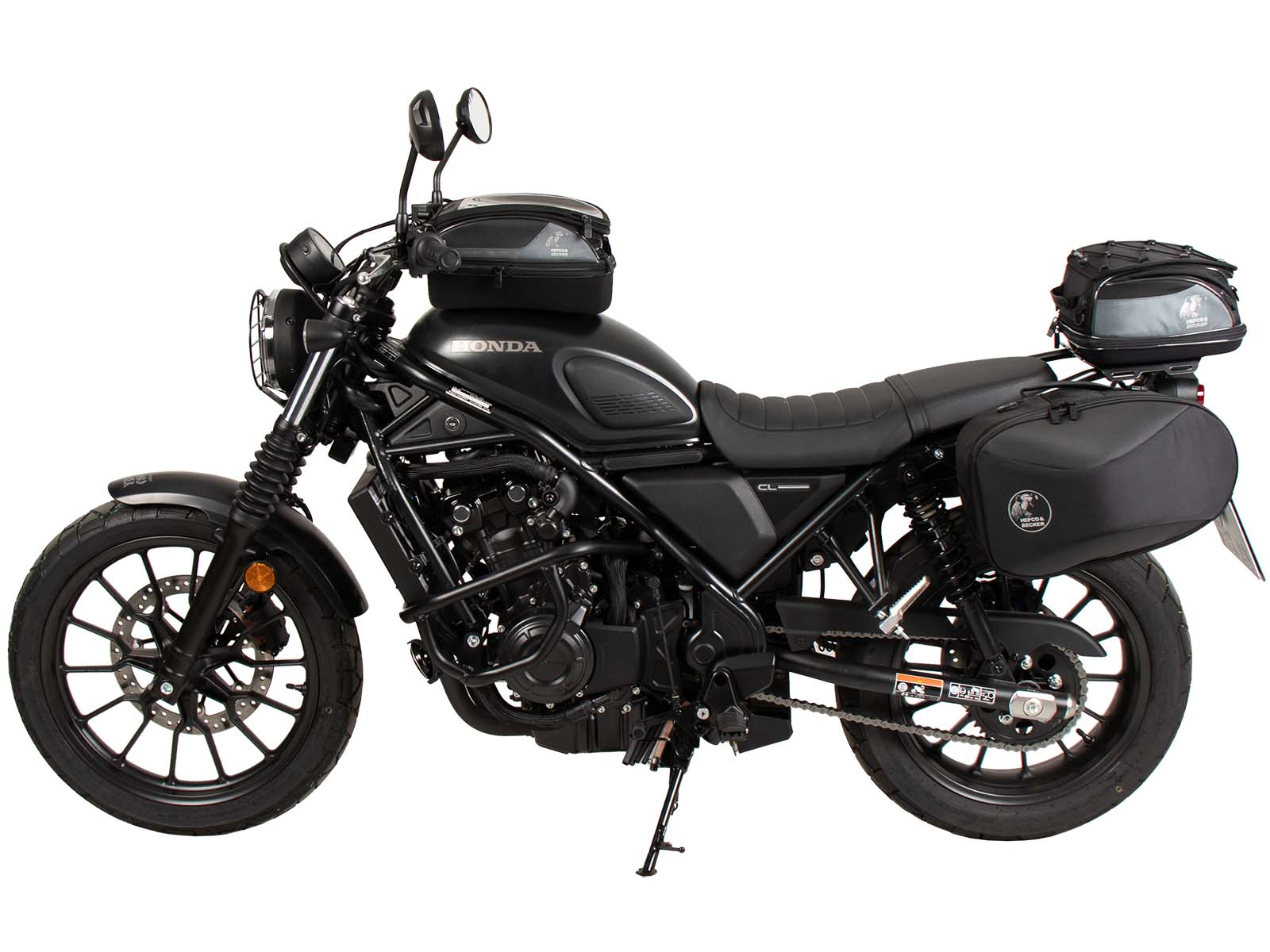 C-Bow zijdrager links zwart voor Honda CL 500 Scrambler (23-) Hepco & Becker
