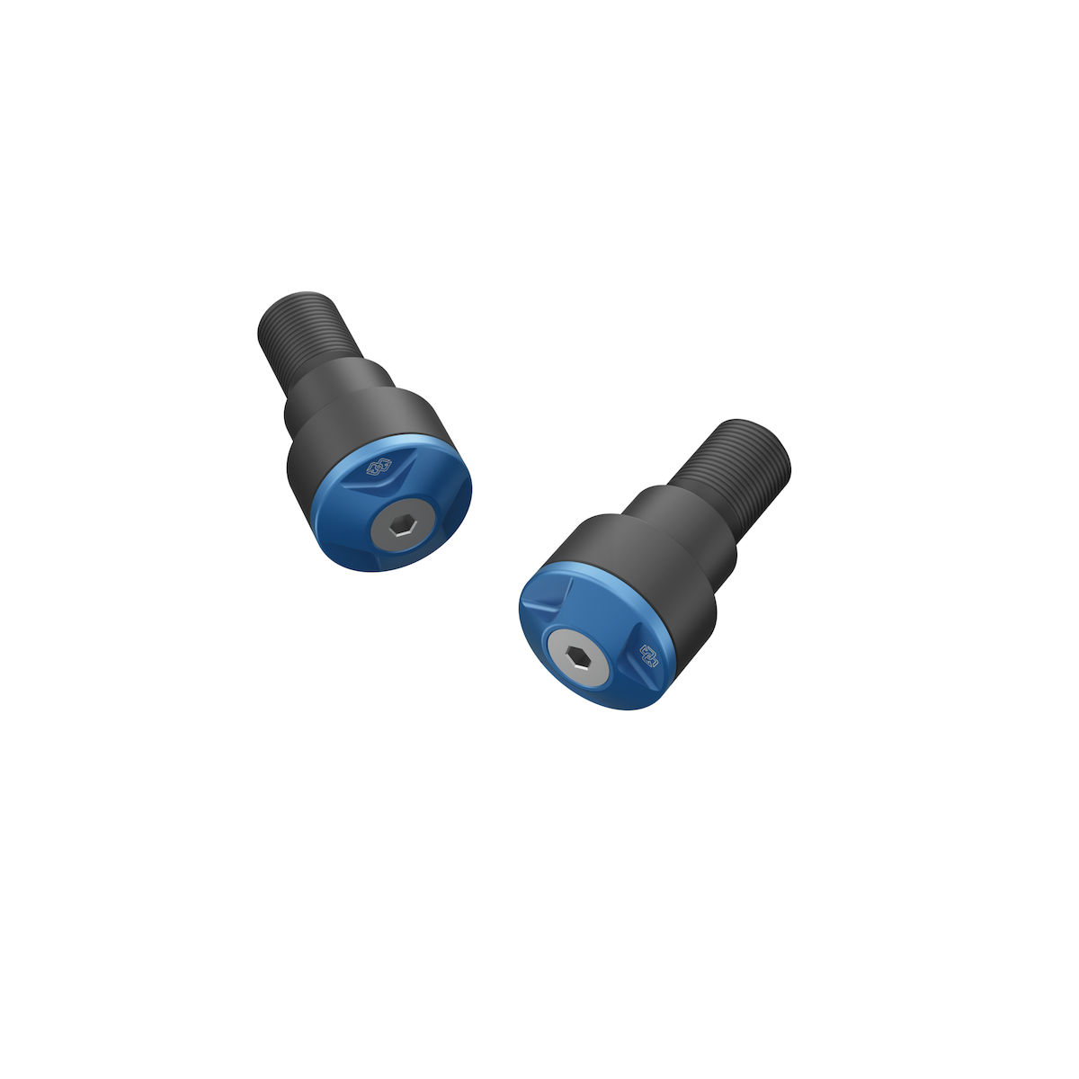 Billet stuureinden blauw voor Yamaha MT-07