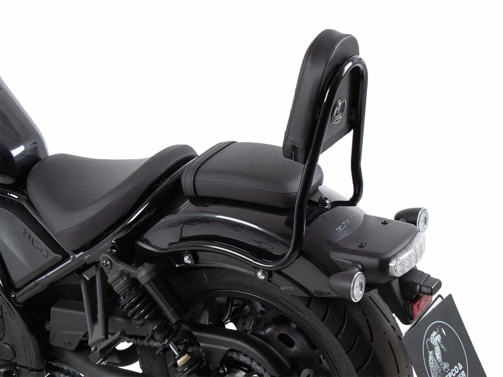 Sissybar zwart zonder bagagerek (buisversie) voor Honda CMX 1100 Rebel /DCT /SE (25-)