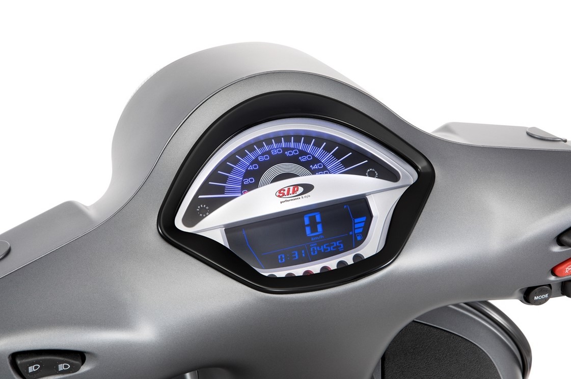 Toerenteller/snelheidsmeter voor Vespa GTS/GTS Super 300cc FL ('14-), zilver
