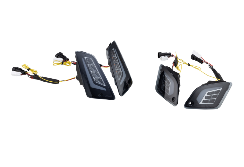 Knipperlichtset ZELIONI voor & achter voor Vespa GTS/GTS Super/GTV 125-300cc, getint