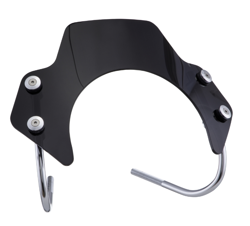 Flyscreen voor Vespa GTS/GTS Super/GT/GT L 125-300cc, houders zilver, zwart getint