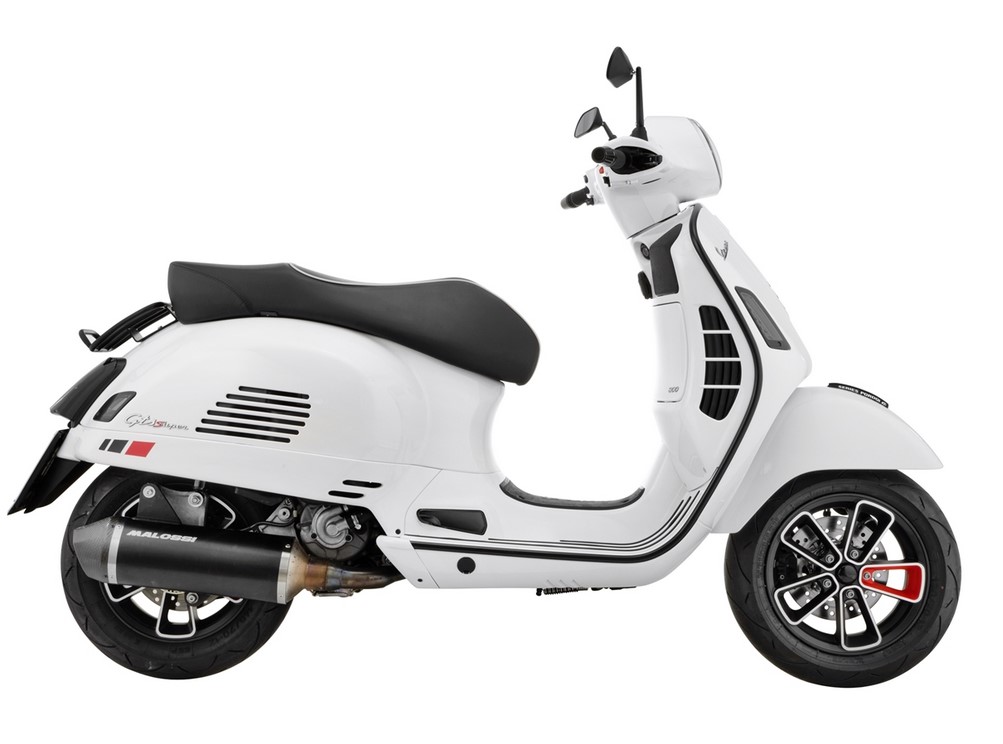 Bagagerek achteraan 70's voor Vespa GTS / GTS Super HPE 125-300 ('19-), mat zwart