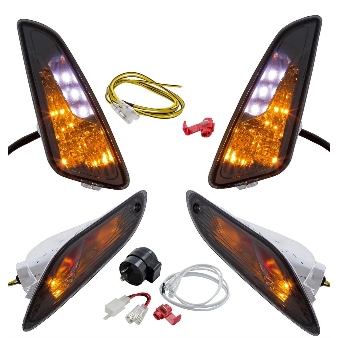 Indicator set LED getint voor Vespa Primavera/Sprint 50cc 2T/4T