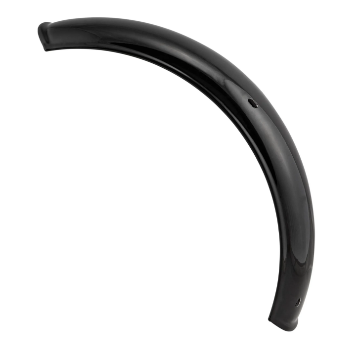 Spatbord 2.0 Garelli zonder beugel voor Vespa PX 80-200cc, metaal zwart glanzend