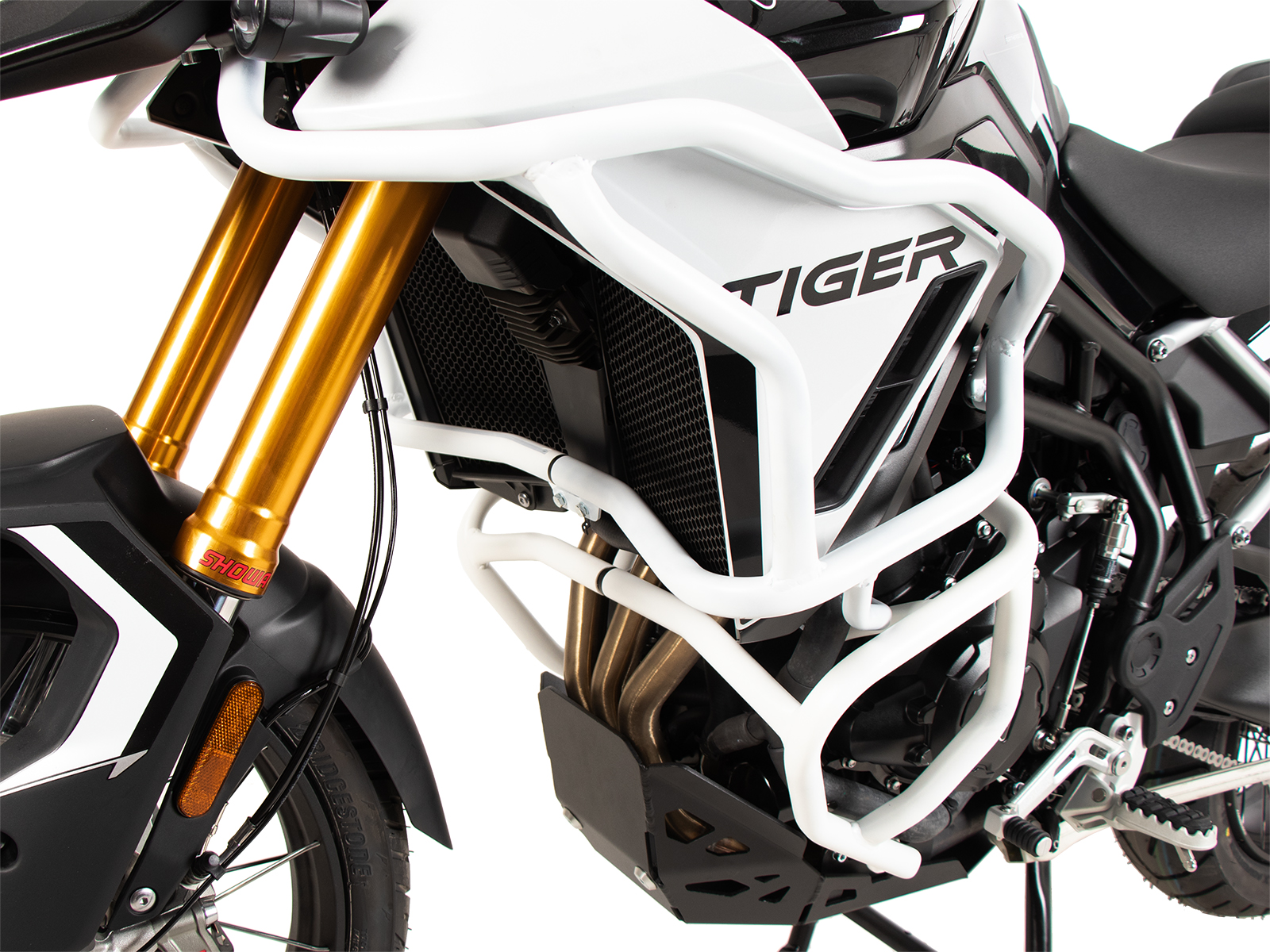 Motorbeschermer wit voor Triumph Tiger 900 GT / Pro (24-) Hepco & Becker