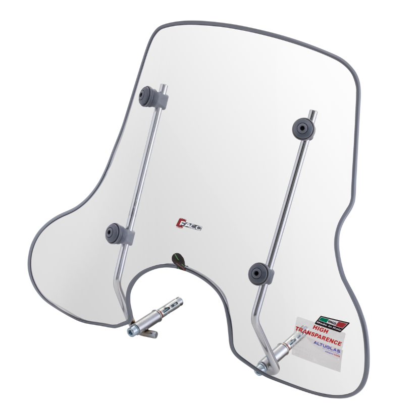 FACO 4 seizoenen windscherm voor Vespa ET2/ET4 50-150cc, helder