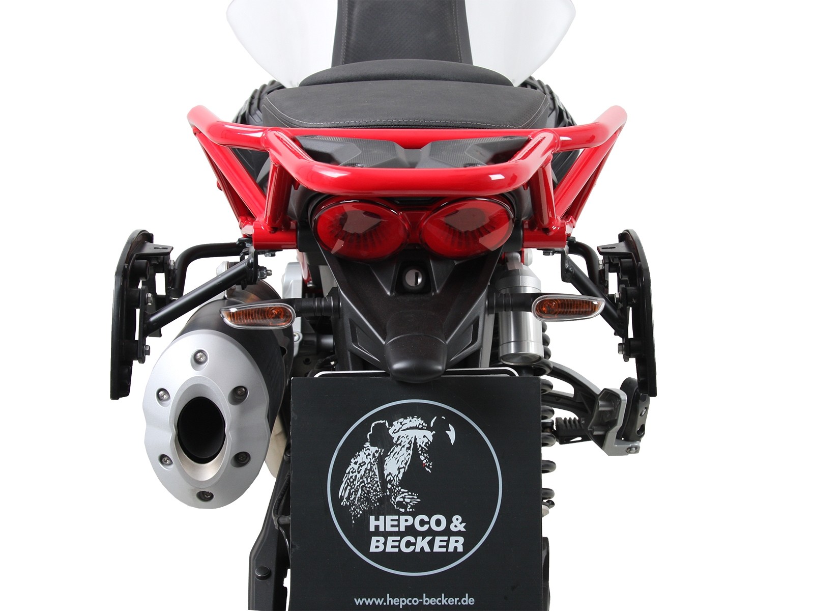 C-Bow zijdrager zwart voor V85 TT (Bj.19-) Hepco & Becker