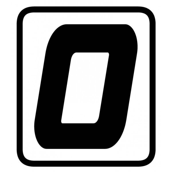 Startnummersticker voor nummerbord