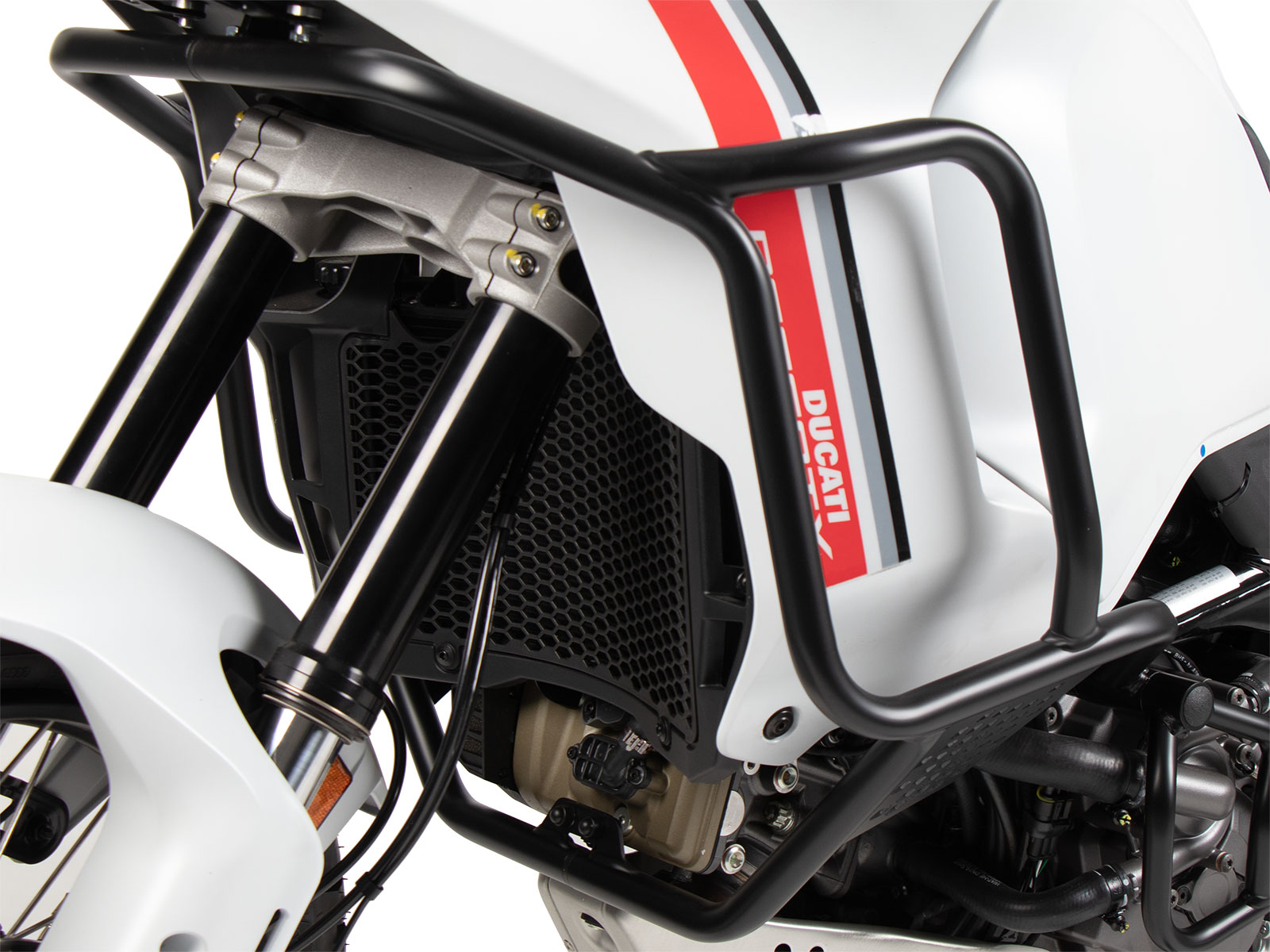 Tankbeschermer zwart voor Ducati DesertX (22-) Hepco & Becker