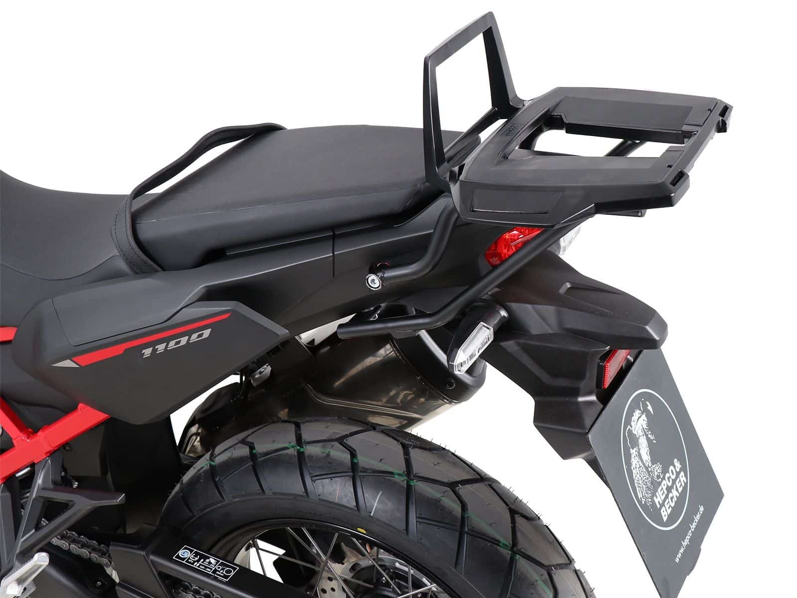 Aluminium topkoffer zwart voor Honda CRF 1100 Africa Twin (20-21) Hepco & Becker
