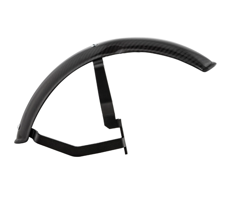 Spatbord 2.0 Garelli EVO II voor Vespa PX 80-200ccm, carbon helder, beugel zwart