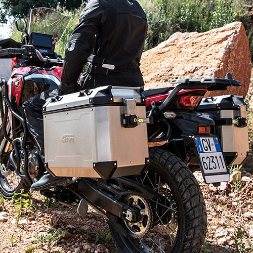 Givi Aluminium zijkoffer Single Trekker Outback 48L Monokey - Rechts