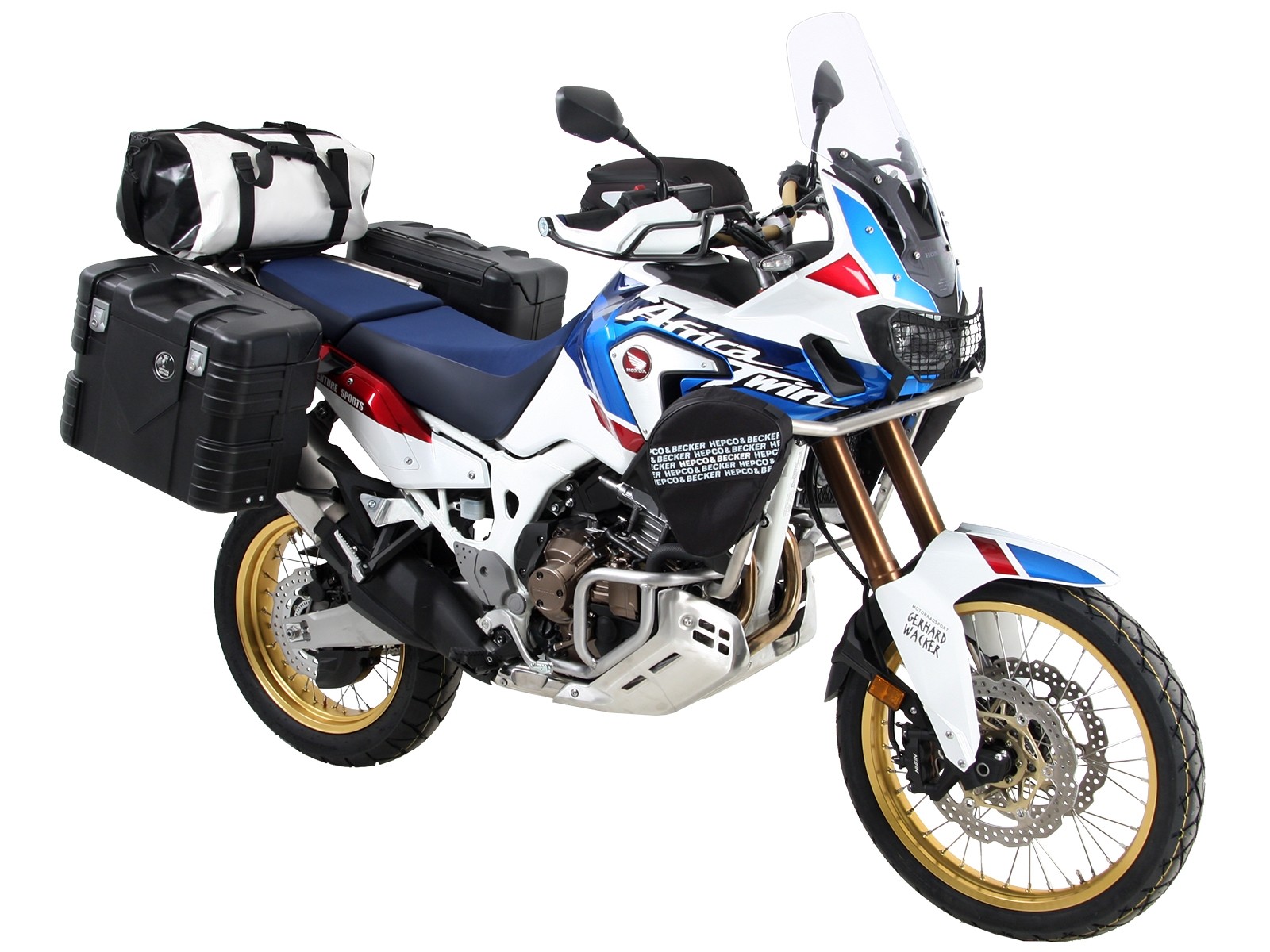 Zijkofferdrager vast zwart voor Honda CRF 1000 Africa Twin (18-19) Hepco & Becker
