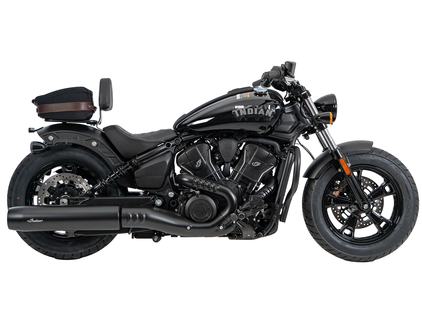 Solorack met rugleuning zwart voor Indian Scout Sixty Bobber (25-) Hepco & Becker