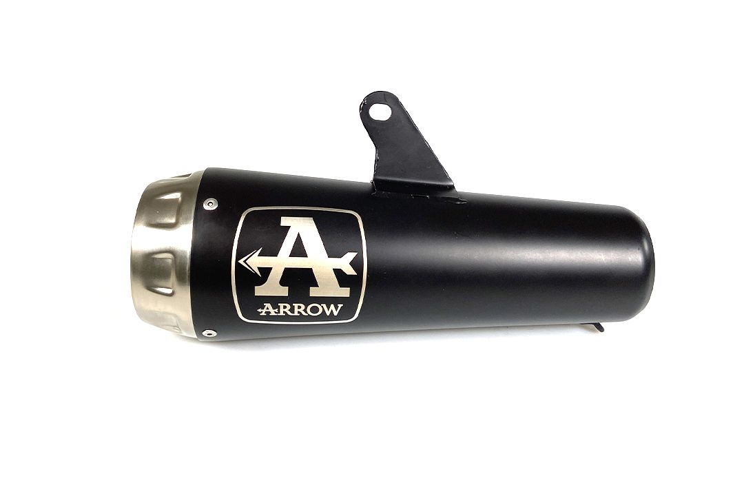 ARROW uitlaat PRO-RACING roestvrij staal zwart voor Honda CB500F modeljaar 2016-