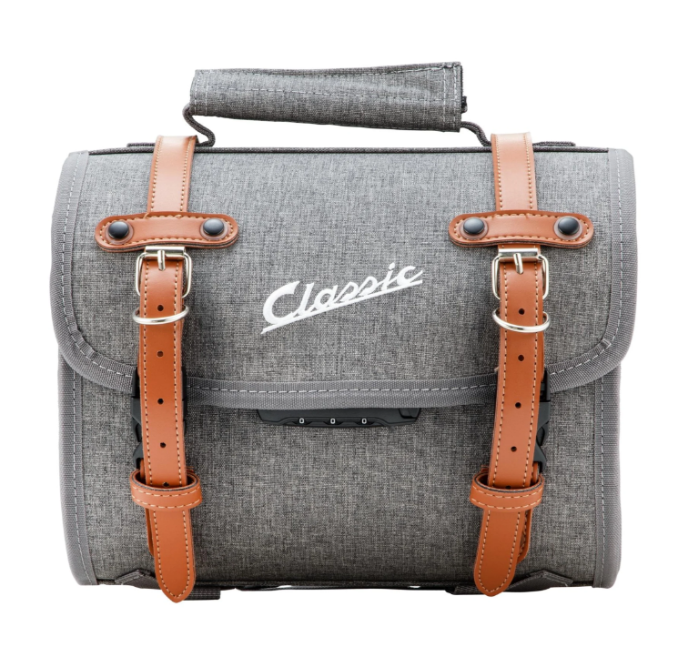 Classic" tas klein voor Vespa, nylon, grijs