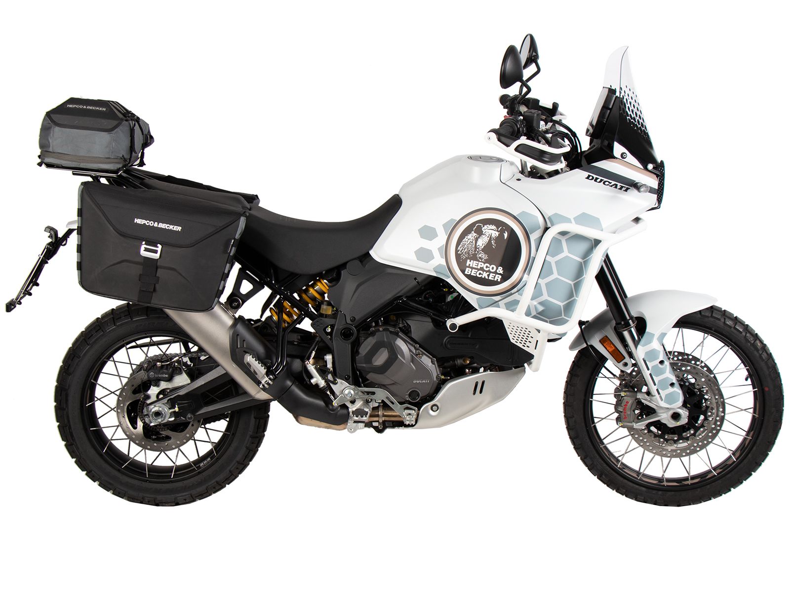Bagagerekverlenging zwart voor Ducati DesertX (22-)