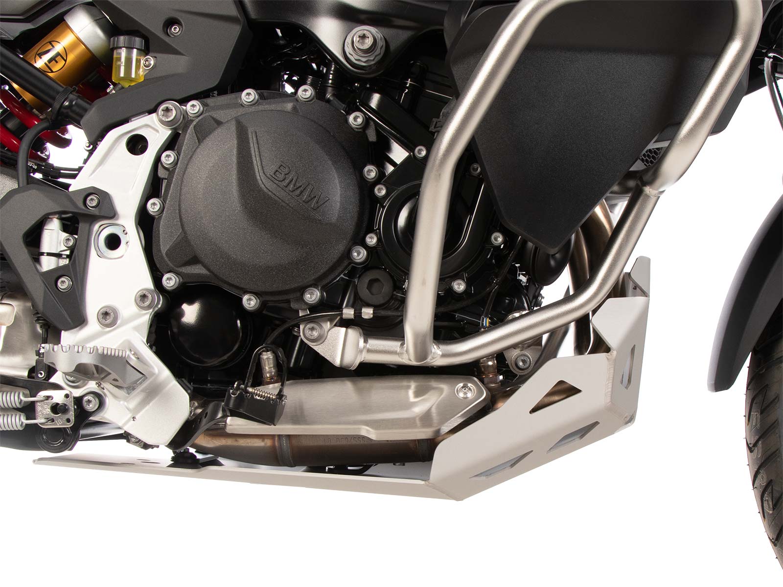 Motorbeschermplaat zilver voor BMW F 900 GS Adventure (24-) Hepco & Becker
