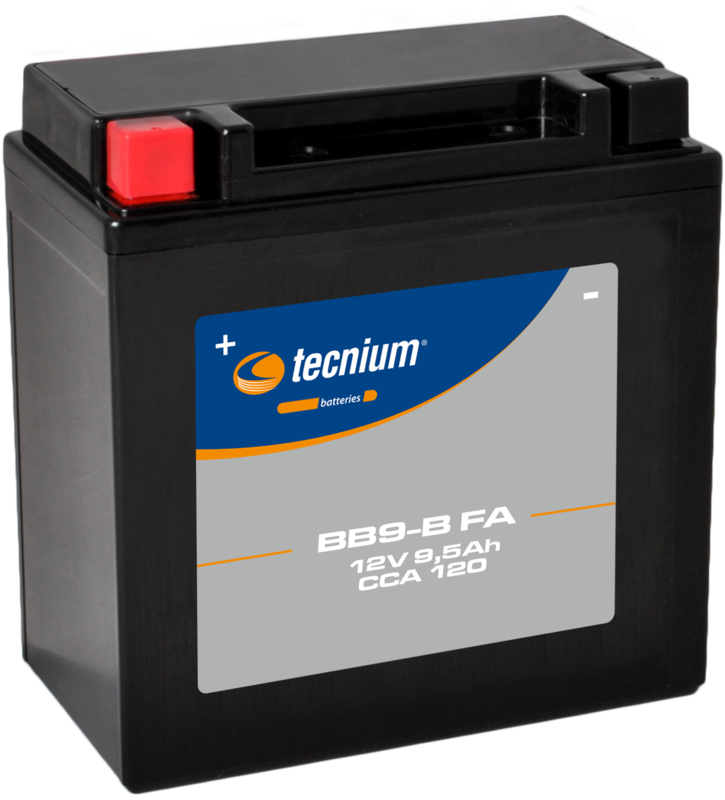 Tecnium onderhoudsvrije batterij geactiveerd in de fabriek - BB9-B