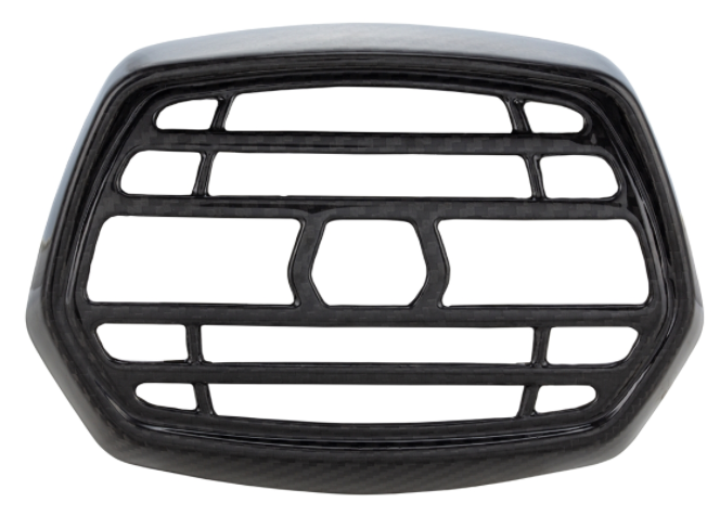 Lamp ring met grille voor Vespa Sprint 50-150cc 2T/4T ('13-'18), Carbon