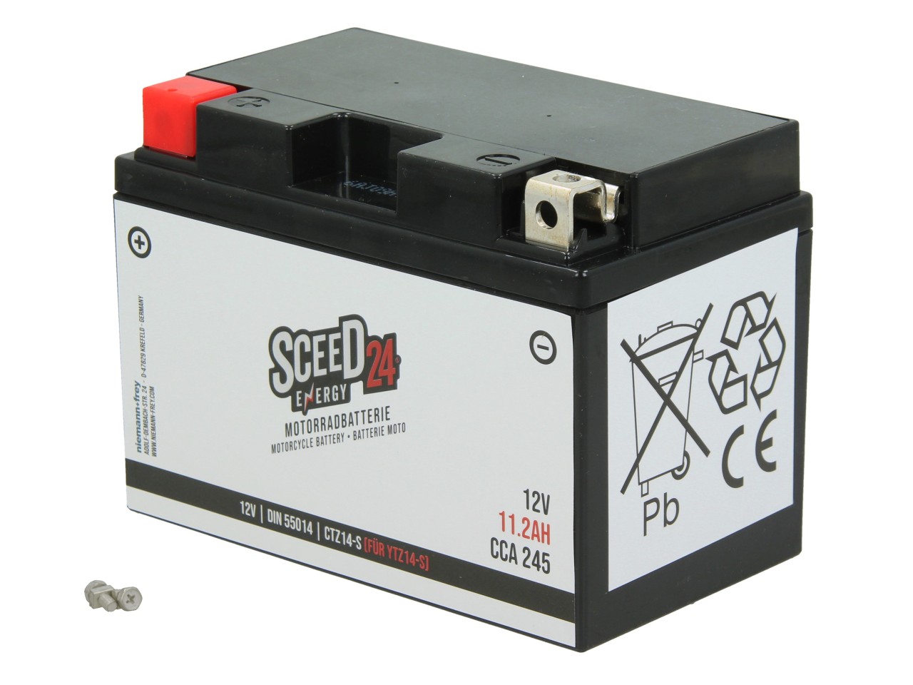 Sceed24-accu 12 V, 11 A, gel / SLA