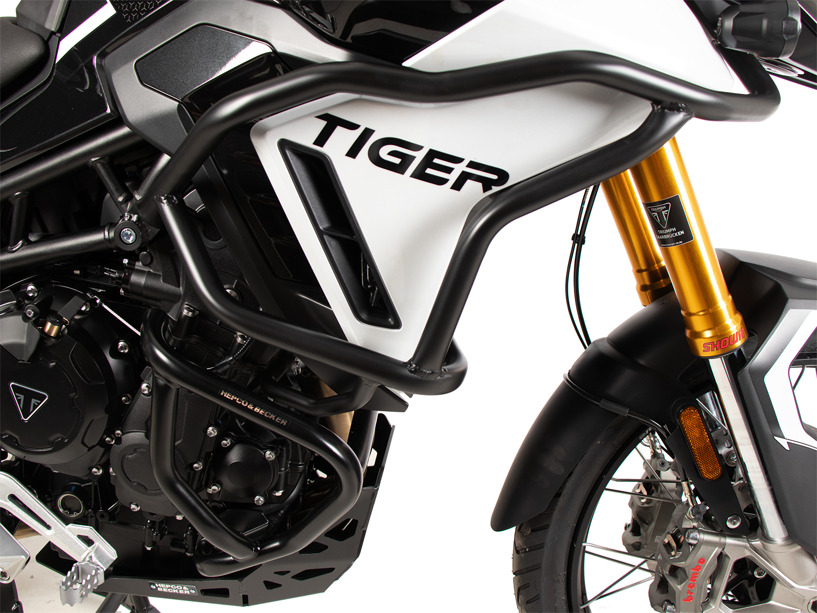 Motorbeschermer zwart voor Triumph Tiger 900 GT / Pro (24-) Hepco & Becker