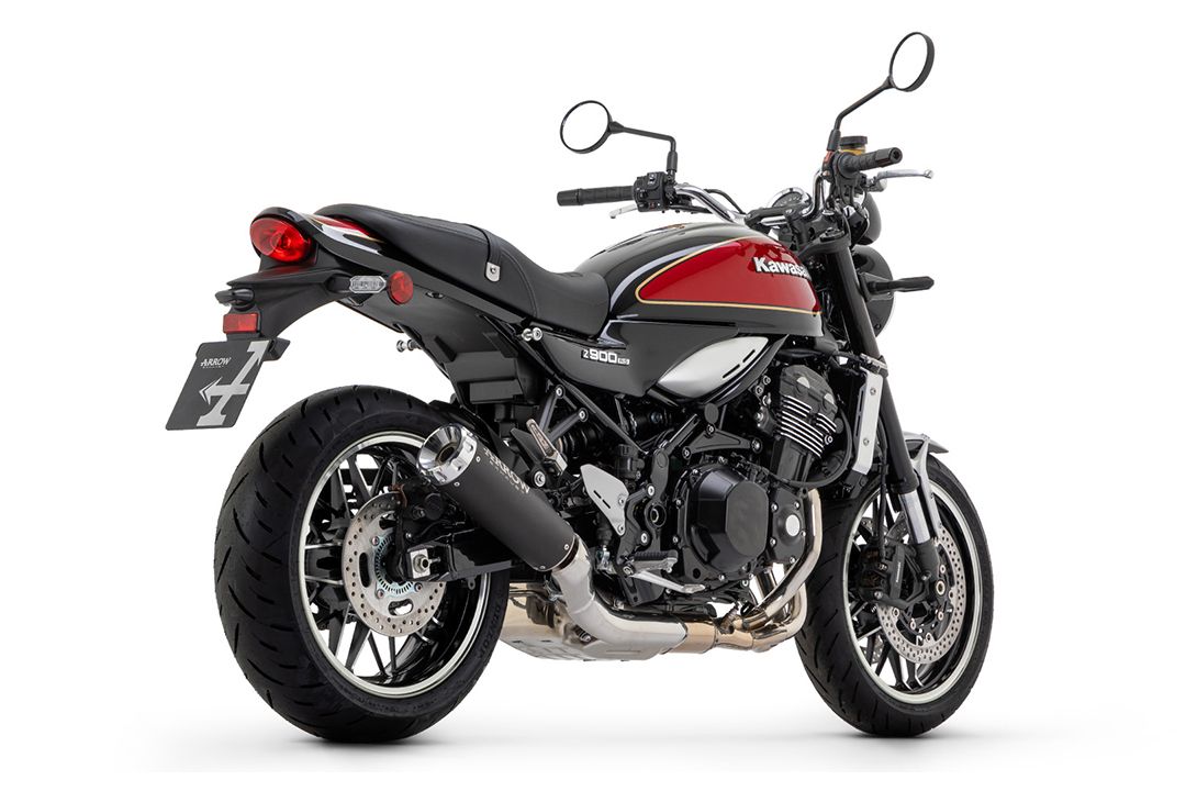 ARROW Uitlaat DARK REBEL voor Kawasaki Z 900 RS (18-)