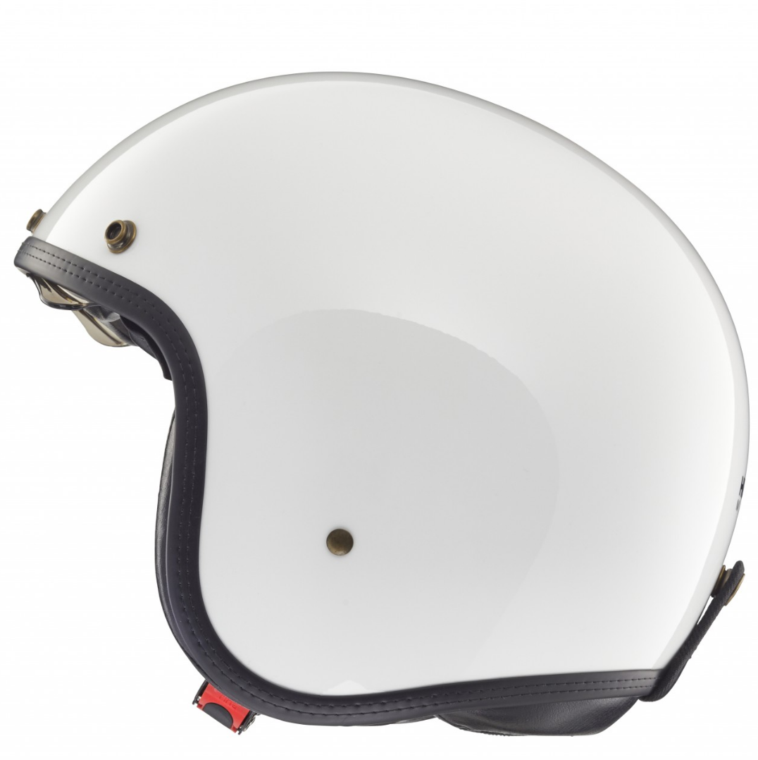 Helmo Milano Jet Helm, Audace, Italië Vlag, wit