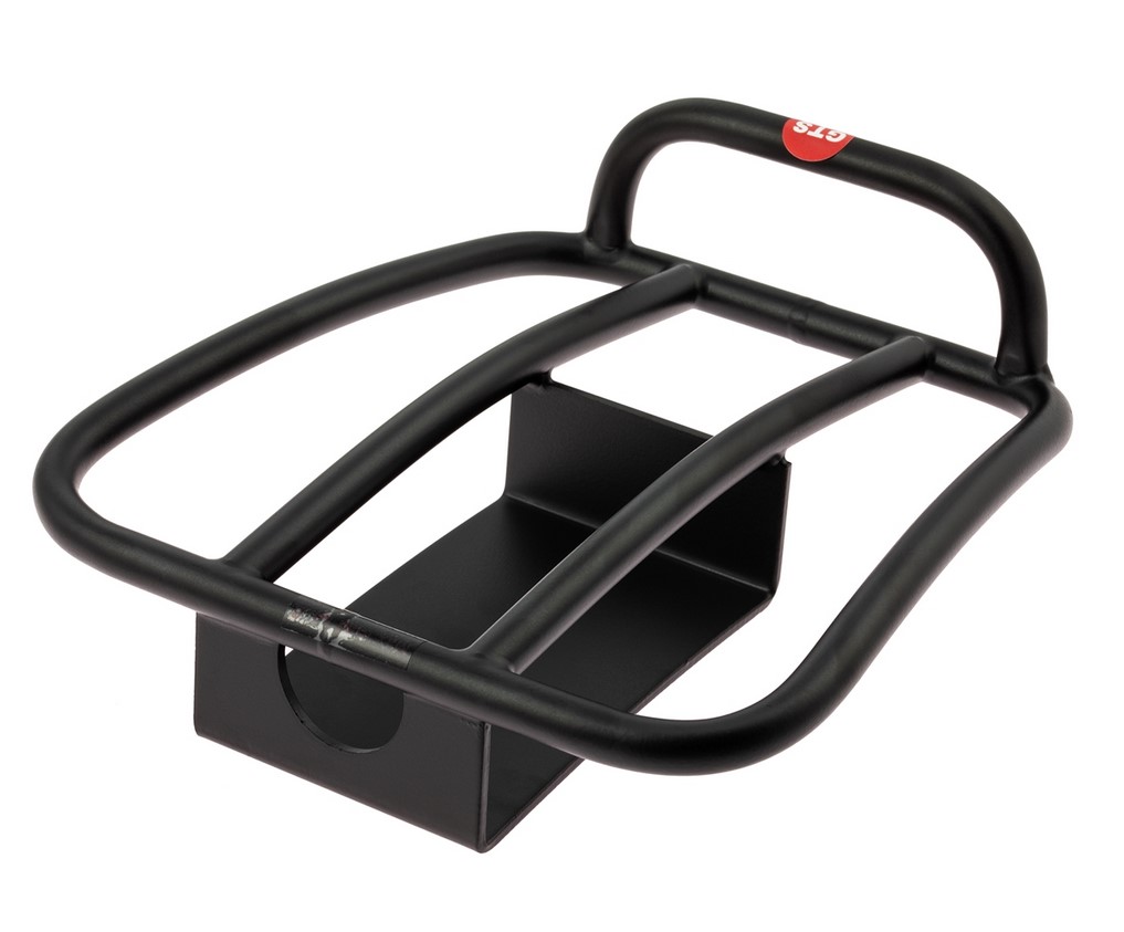 Bagagerek achteraan jaren '70 voor Vespa GTS/GTV/GT 125-300cc 4T LC, mat zwart