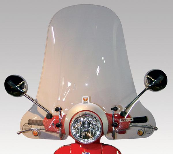 Hoog windscherm blank voor Vespa LX - Isotta