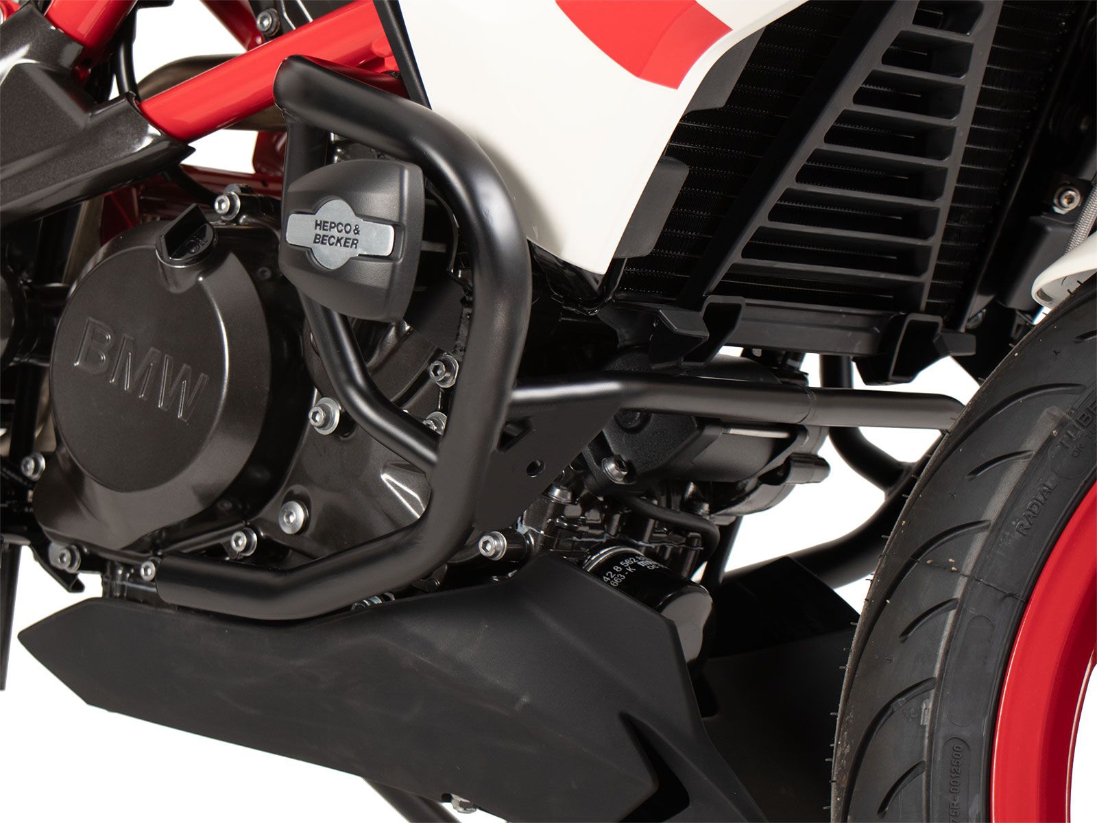 Motorbeschermkap incl. beschermpad zwart voor BMW G 310 R (16-) Hepco & Becker