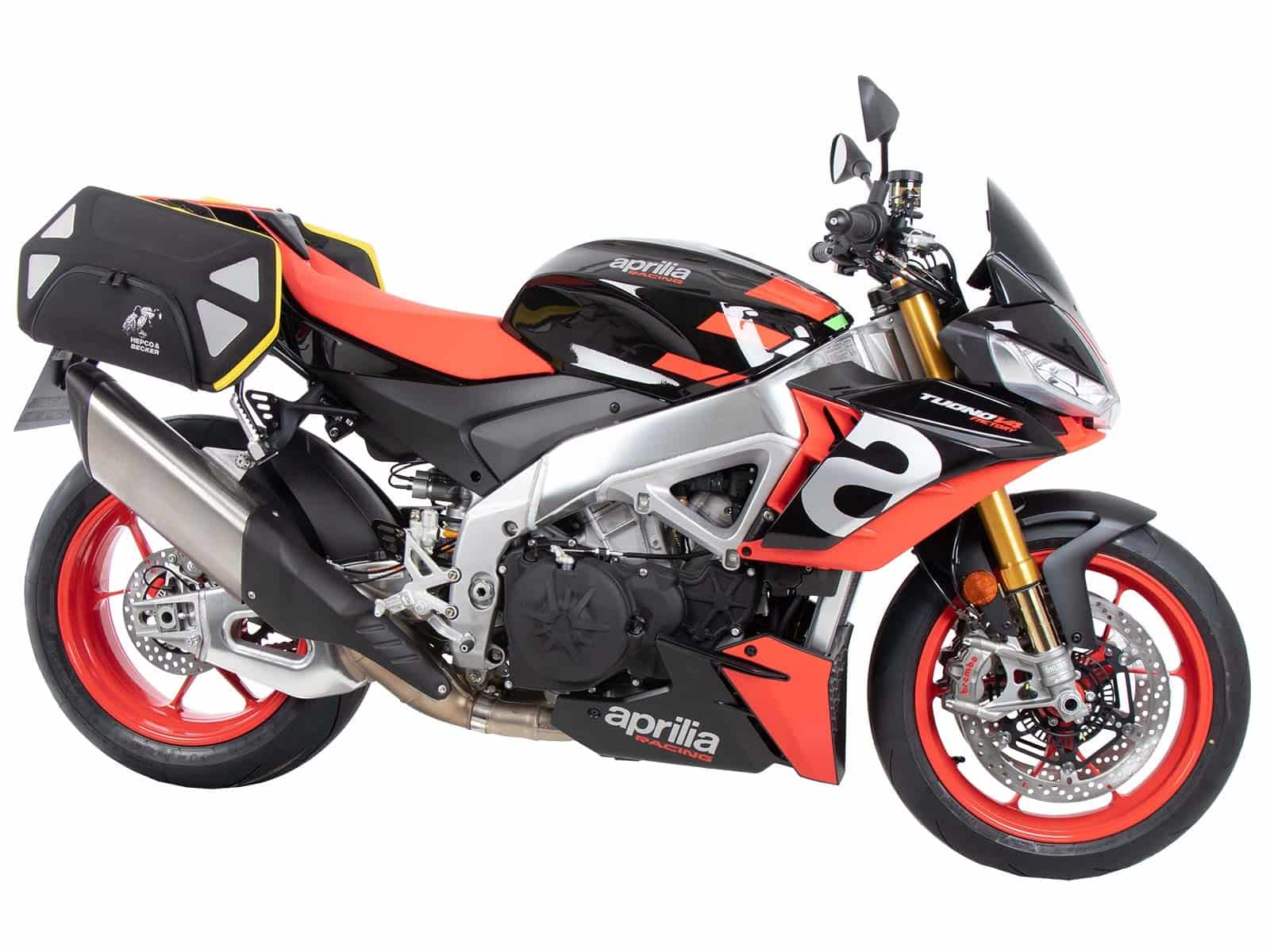 C-Bow zijdrager zwart voor Aprilia Tuono V4 Factory /RSV 4 /RSV 4 Factory (21-24) Hepco Becker