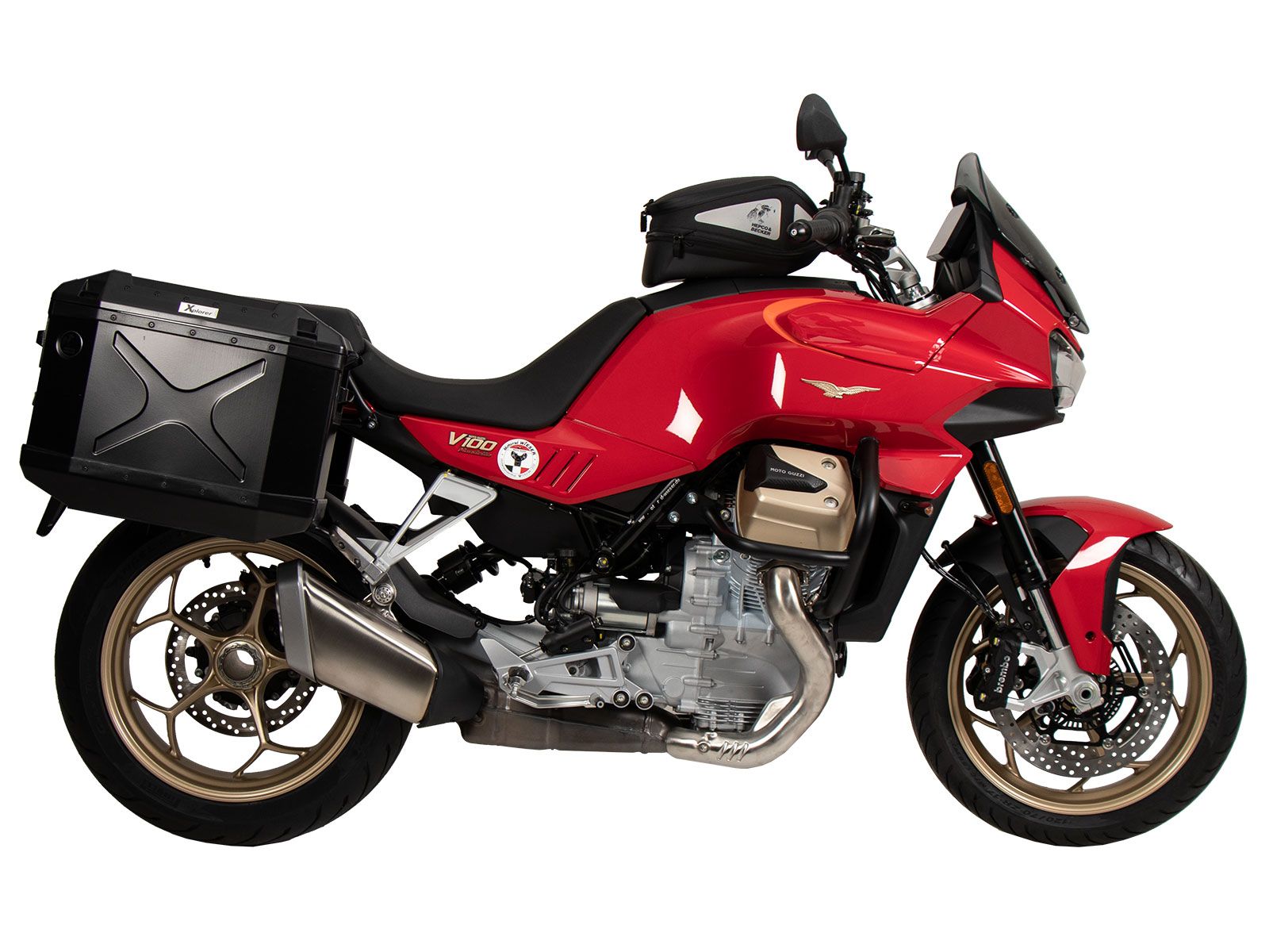 Basis tankring incl. tanktas slotunit voor Moto Guzzi V100 Mandello /S (22-)